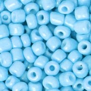 Glas rocailles kralen 6/0 (4mm) Light blue
